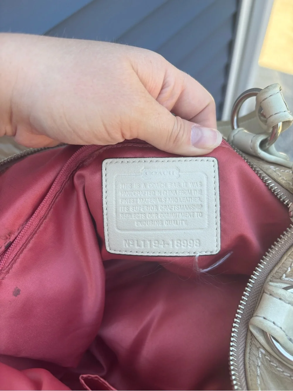 Coach Hampton Leather Tote shoulder bag